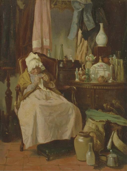 La marchande de bric-à-brac by Alexander Hugo Bakker Korff, 1867