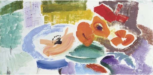 Spray of poppies by Ivon Hitchens, 1967