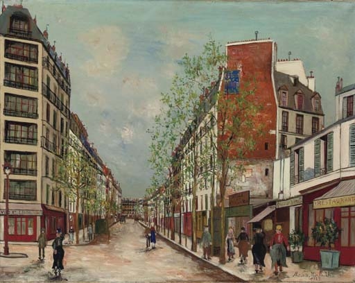 Rue d'Alésia by Maurice Utrillo, 1927