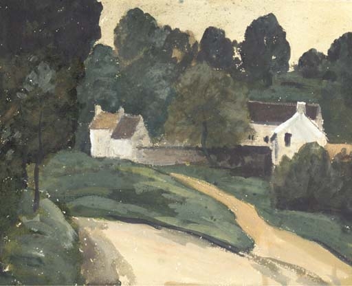 Paysage aux environs d'Auvers-sur-Oise by Paul Cézanne, circa 1872-1873