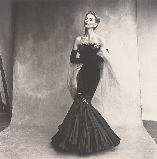 Mermaid Dress (Rochas), Paris, (Lisa Fonssagrives-Penn)