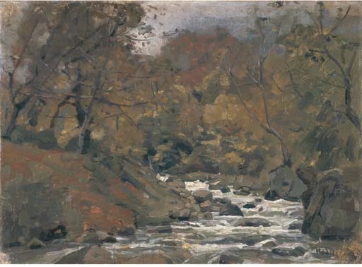 Bergbach im Berner Oberland by Ferdinand Hodler, 1874