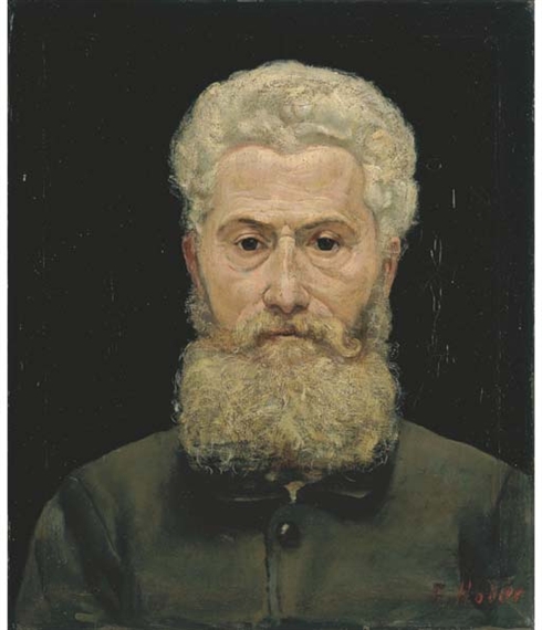Bildnis des Malermeisters P. Taddéoli by Ferdinand Hodler, 1885