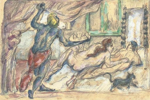 L'après-midi à Naples by Paul Cézanne, 1870-1872