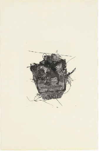 Artwork by Irving Penn, Camel Pack, Made of platinum-palladium print