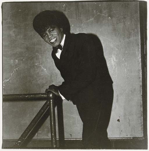 James Brown backstage at the Apollo Theater, N.Y.C.