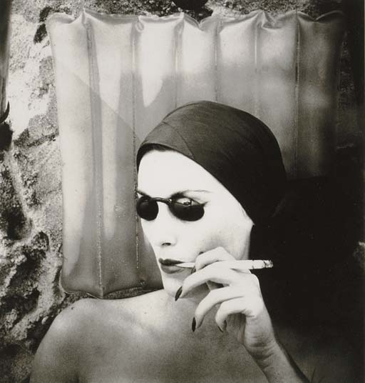 Woman on the Beach, Smoking, (Mary Jane Russell), Long Island, N.Y