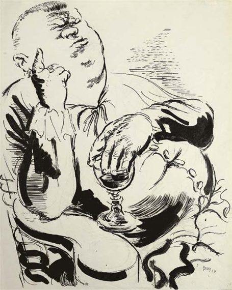 The Wine is Sour by George Grosz, 1937