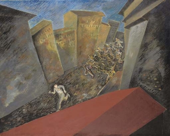 Sul tetto, sulla strada by Sandro Chia, 1979