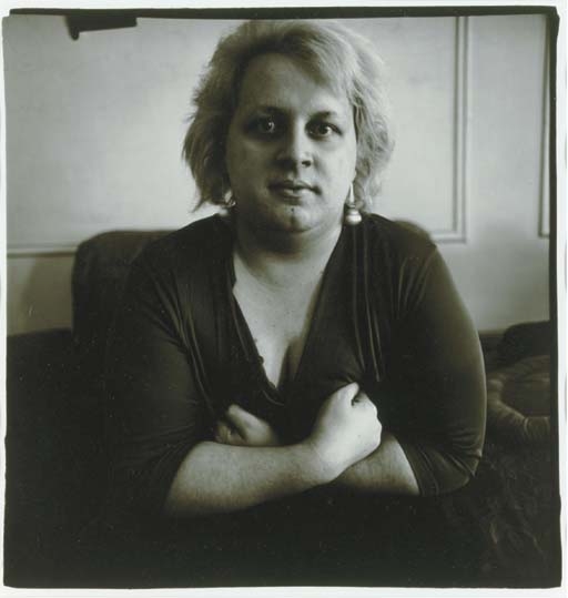 Transvestite showing cleavage, N.Y.C., 1966