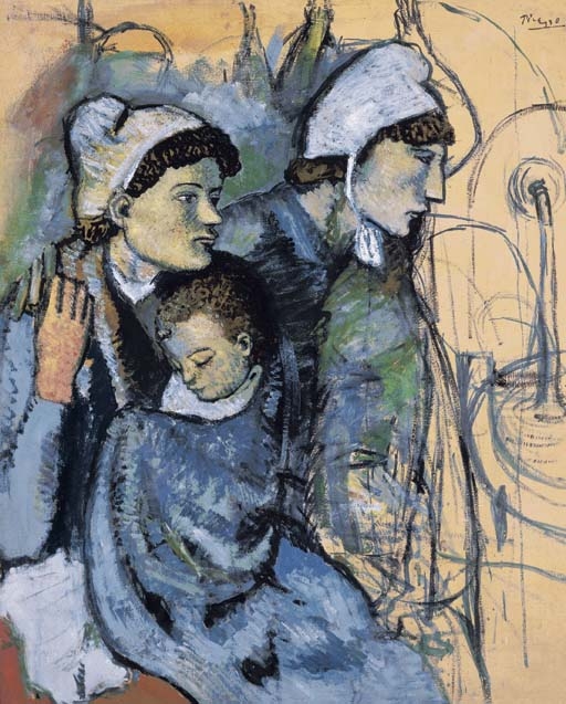 Femmes à la fontaine by Pablo Picasso, 1901