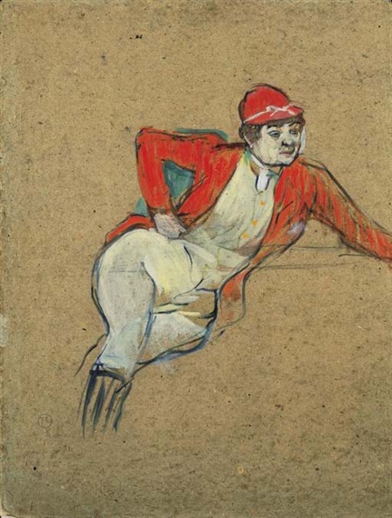 La Macarona en jockey by Henri de Toulouse-Lautrec, 1893