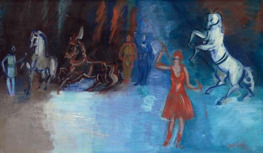 Artwork by Jean Dufy, Le cirque, Made of oil on canvas