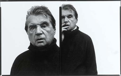 Francis Bacon, artist, Paris, 4-11-79 by Richard Avedon, 1979