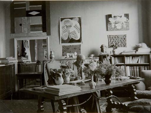 Henri Matisse at his Home, villa Le Rêve, Vence by Henri Cartier-Bresson, 1943