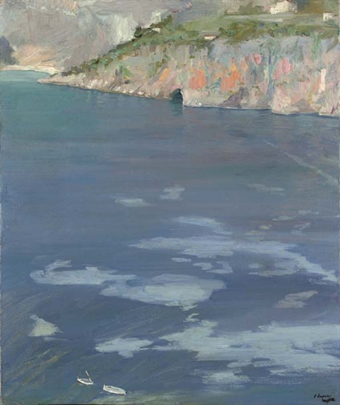 The Little White Boats, Cap Ferrat by John Lavery, 1921