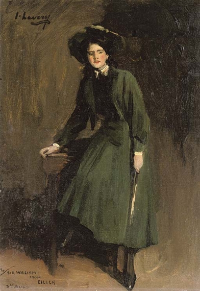 Eileen in Green (Portrait of Eileen Lavery, later Lady Sempill)