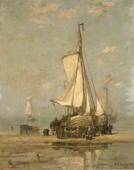 Sorting the day's catch - Hendrik Willem Mesdag