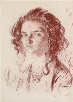 Portrait of Dorelia - Augustus Edwin John