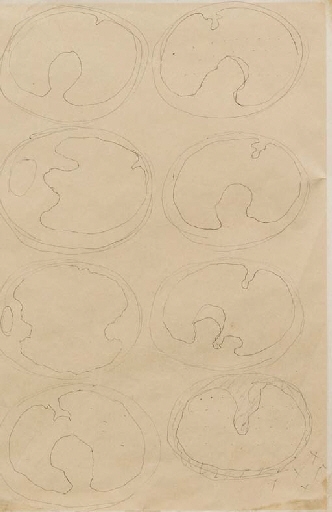 Artwork by Lucio Fontana, Studi per teatrini, Made of Ink on paper