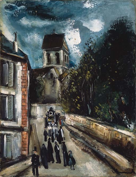 L'église d'Auvers-sur-Oise, Hommage à Van Gogh by Maurice de Vlaminck, 1925