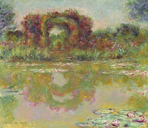 Les arceaux de roses, Giverny (Les arceaux fleuris) by Claude Monet, 1913