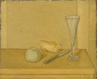 MORANDI、NATURA MORTA、海外版超希少、レゾネ、新品額付 GIORGIO MORANDI | NATURA MORTA CON LA STATUINA (VITALI 17