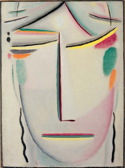 Heilandsgesicht: Kopf "Lichte Ruhe" by Alexej von Jawlensky, circa 1921