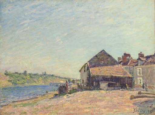 Saint-Mammès by Alfred Sisley, 1885