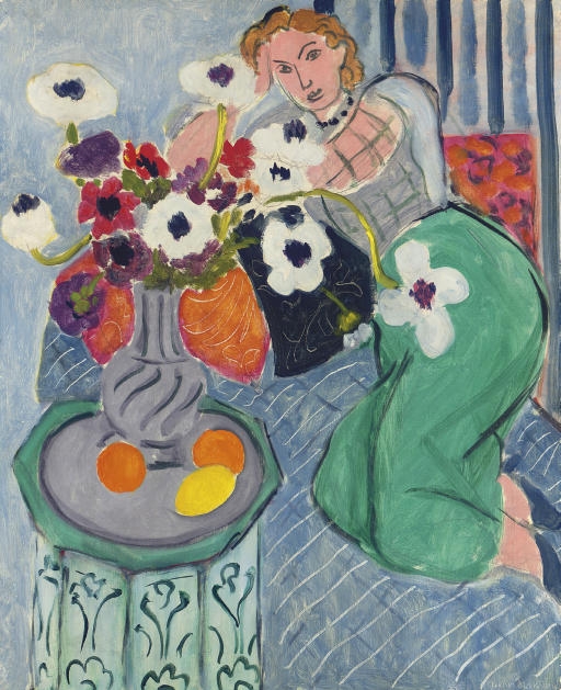 L'Odalisque, harmonie bleue by Henri Matisse, 1937