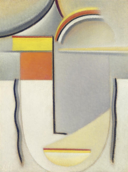 Abstrakter Kopf: Winterläuten by Alexej von Jawlensky, 1933