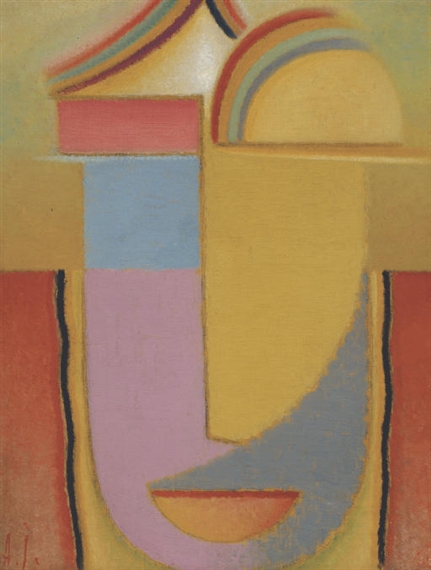 Abstrakter Kopf: Feierlich (Aufsteigend) by Alexej von Jawlensky, 1932
