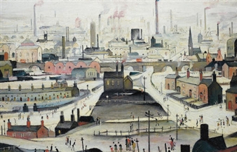 Industrial scene - Laurence Stephen Lowry