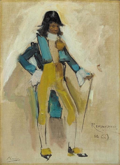 A Sketch at the Grand Costume Ball, 29 November by John Lavery, 1889