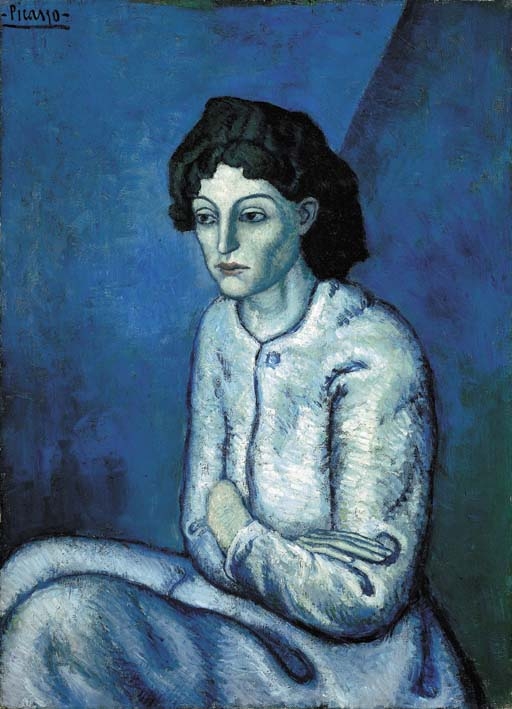 Femme aux bras croisés by Pablo Picasso, 1901-1902