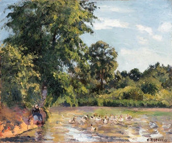 Camille Pissarro | Canards sur l