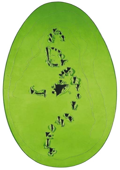 Concetto Spaziale, La fine di Dio by Lucio Fontana, 1963