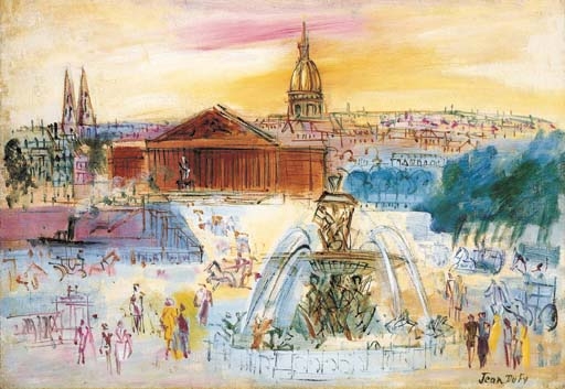 Artwork by Jean Dufy, Place de la Concorde, Made of oil on canvas
