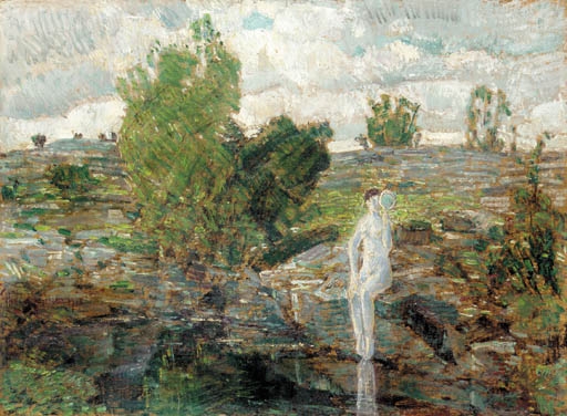 The Quarry Pool, Folly Cove, Cape Ann by Childe Hassam, 1918
