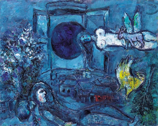 Marc Chagall | La mariée jaune au village (1957) | MutualArt
