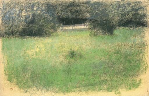 Pelouse et route sous-bois by Edgar Degas, circa 1890-1893