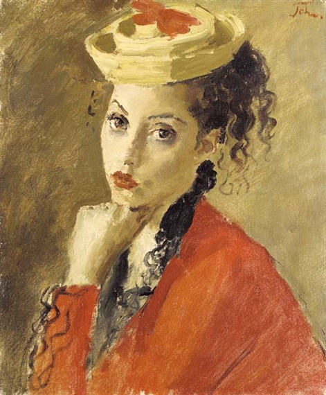 Portrait of Miss Dorothy Duveen by Augustus Edwin John, circa 1950