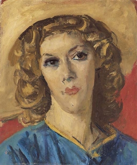 Augustus Edwin John | Portrait of Mavis de Vere Cole | MutualArt