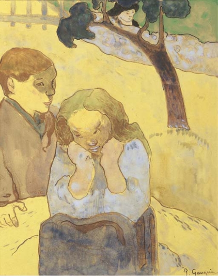 Les misères humaines by Paul Gauguin, 1889