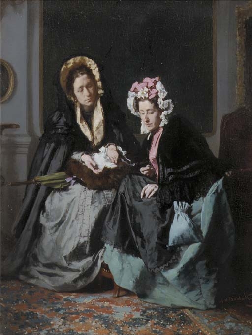 Artwork by Alexander Hugo Bakker Korff, Lost in thoughts, Made of oil on panel