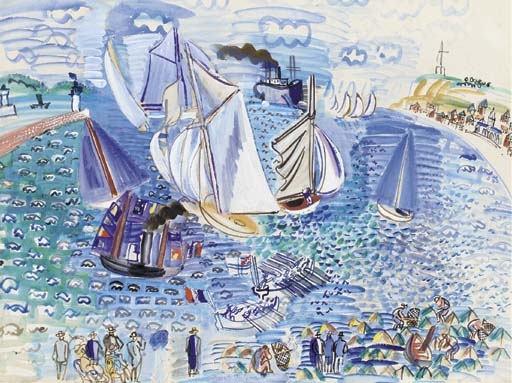 Raoul Dufy | LA VISITE DE L'ESCADRE ANGLAISE AU HAVRE (1927 - 1929