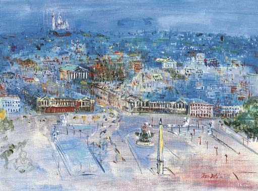 Place de la Concorde by Jean Dufy