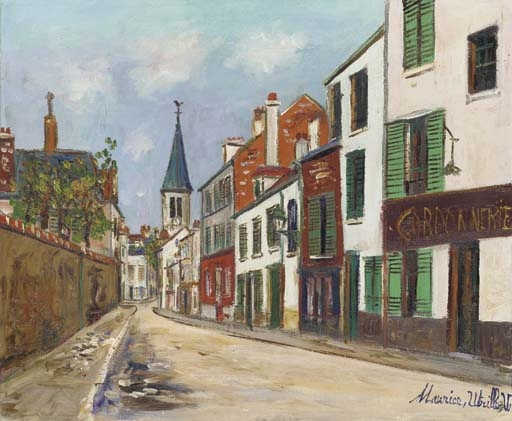 Carte De Vœux Vierge Rues De Sannois Maurice Utrillo, Neuve Sous Emballage
