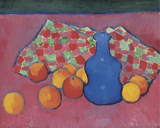 Blaue Vase mit Orangen by Alexej von Jawlensky, circa 1907