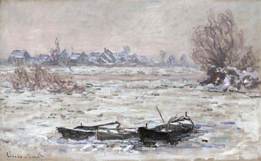 Les glaçons à Lavacourt by Claude Monet, 1879